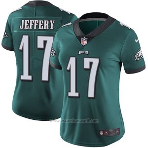 Camiseta NFL Limited Mujer Philadelphia Eagles 17 Jeffery Verde