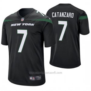 Camiseta NFL Game Hombre New York Jets Chandler Catanzaro Negro