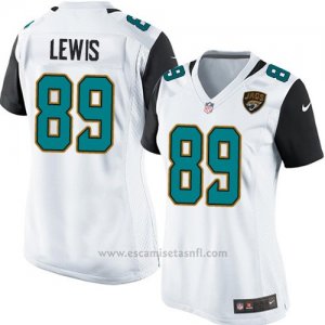 Camiseta Jacksonville Jaguars Lewis Blanco Nike Game NFL Mujer
