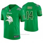 Camiseta NFL Limited Hombre Minnesota Vikings Stefon Diggs St. Patrick's Day Verde