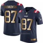 Camiseta New England Patriots Gronkowski Profundo Azul Nike Gold Legend NFL Hombre