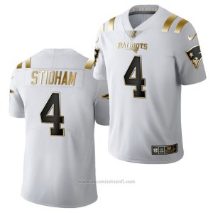 Camiseta NFL Limited New England Patriots Jarrett Stidham Golden Edition 2020 Blanco