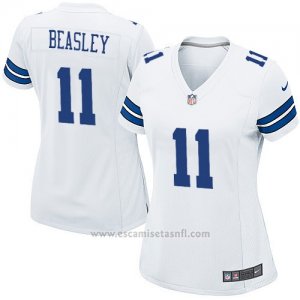 Camiseta Dallas Cowboys Beasley Blanco Nike Game NFL Mujer