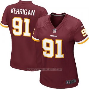 Camiseta Washington Redskins Kerrigan Rojo Nike Game NFL Marron Mujer