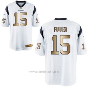 Camiseta Houston Texans Fuller Blanco Nike Gold Game NFL Hombre