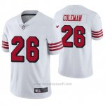 Camiseta NFL Limited Hombre San Francisco 49ers Tevin Coleman Blanco Color Rush