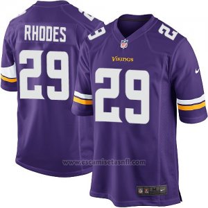Camiseta Minnesota Vikings Rhodes Violeta Nike Game NFL Hombre