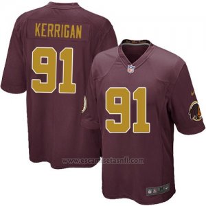 Camiseta Washington Redskins Kerrigan Marron Nike Game NFL Hombre
