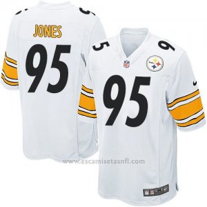 Camiseta Pittsburgh Steelers Jones Blanco Nike Game NFL Nino