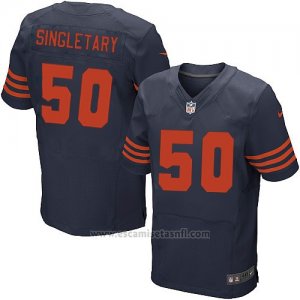 Camiseta Chicago Bears Singletary Apagado Azul Nike Elite NFL Hombre