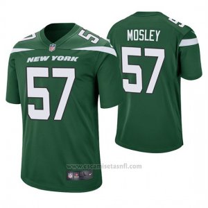 Camiseta NFL Game Hombre New York Jets C.j. Mosley Verde 60th Aniversario