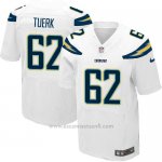 Camiseta San Diego Chargers Tuerk Blanco Nike Elite NFL Hombre
