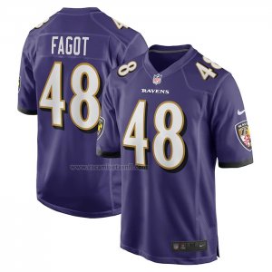 Camiseta NFL Game Baltimore Ravens Diego Fagot Violeta