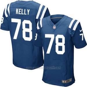 Camiseta Indianapolis Colts Kelly Azul Nike Elite NFL Hombre