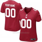 Camisetas NFL Mujer New York Giants Personalizada Rojo