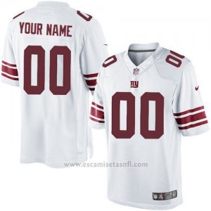 Camisetas NFL Limited Hombre New York Giants Personalizada Blanco