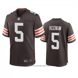 Camiseta NFL Game Cleveland Browns Case Keenum Marron
