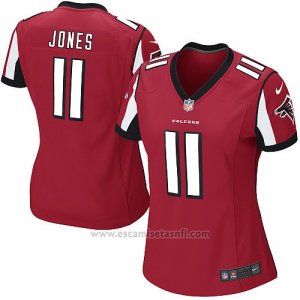 Camiseta Atlanta Falcons Jones Rojo Nike Game NFL Mujer(1)