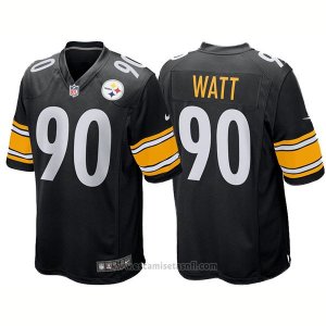 Camiseta NFL Limited Hombre Pittsburgh Steelers 90 T.j. Watt 2017 Draft Pick Game Negro