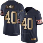 Camiseta Chicago Bears Sayers Profundo Azul Nike Gold Legend NFL Hombre