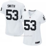 Camiseta Oakland Raiders Smith Blanco Nike Game NFL Mujer