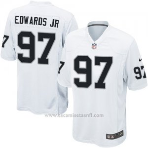 Camiseta Oakland Raiders Edwaros Jr Blanco Nike Game NFL Nino