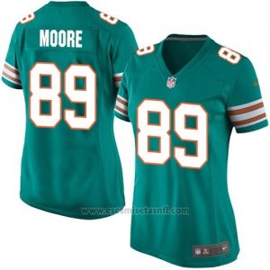 Camiseta Miami Dolphins Moore Verde Oscuro Nike Game NFL Mujer