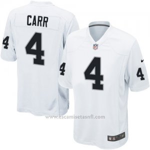 Camiseta Oakland Raiders Carr Blanco Nike Game NFL Hombre