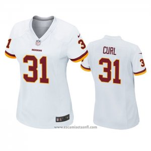 Camiseta NFL Game Mujer Washington Redskins Kamren Curl Blanco