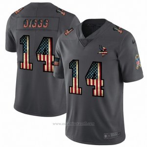 Camiseta NFL Limited Minnesota Vikings Diggs Retro Flag Negro