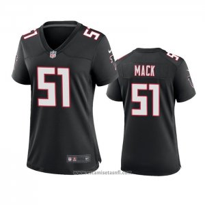 Camiseta NFL Game Mujer Atlanta Falcons Alex Mack Throwback 2020 Negro