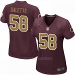 Camiseta Washington Redskins Galette Marron Nike Game NFL Mujer