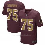 Camiseta Washington Redskins Scherff Apagado Rojo Nike Elite NFL Hombre