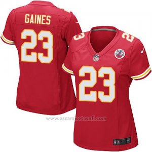 Camiseta Kansas City Chiefs Gaines Rojo Nike Game NFL Mujer