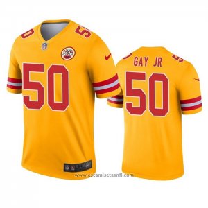 Camiseta NFL Legend Kansas City Chiefs Willie Gay Jr. Inverted Oro