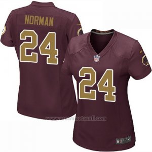Camiseta Washington Redskins Norman Marron Nike Game NFL Mujer