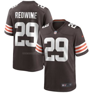 Camiseta NFL Game Cleveland Browns Sheldrick Redwine 29 Marron