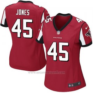 Camiseta Atlanta Falcons Jones Rojo Nike Game NFL Mujer