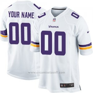 Camisetas NFL Limited Nino Minnesota Vikings Personalizada Blanco