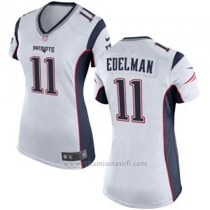 Camiseta New England Patriots Edelman Blanco Nike Game NFL Mujer