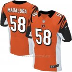 Camiseta Cincinnati Bengals Maualuga Naranja Nike Elite NFL Hombre
