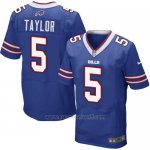Camiseta Buffalo Bills Taylor Azul Nike Elite NFL Hombre