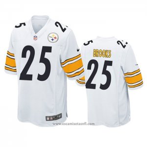Camiseta NFL Game Pittsburgh Steelers Antoine Brooks Blanco