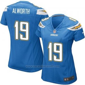 Camiseta San Diego Chargers Alworth Azul Nike Game NFL Mujer