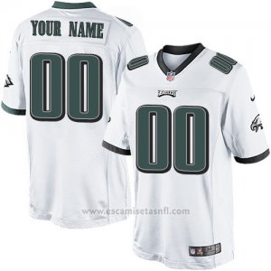 Camisetas NFL Replica Hombre Philadelphia Eagles Personalizada Blanco