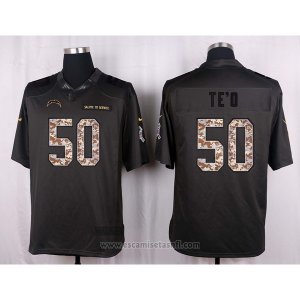 Camiseta San Diego Chargers Te'O Apagado Gris Nike Anthracite Salute To Service NFL Hombre