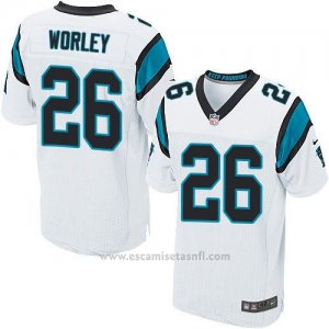 Camiseta Carolina Panthers Worley Blanco Nike Elite NFL Hombre