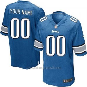 Camisetas NFL Replica Nino Detroit Lions Personalizada Azul