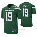Camiseta NFL Game Hombre New York Jets Trevor Siemian Verde 60th Aniversario