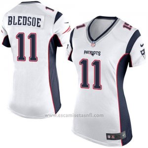 Camiseta New England Patriots Bledsoe Blanco Nike Game NFL Mujer